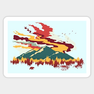 MOUNTAIN AUTUMN FLARE Sticker